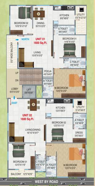  elite Elite Cluster Plan from 1st to 5th Floor