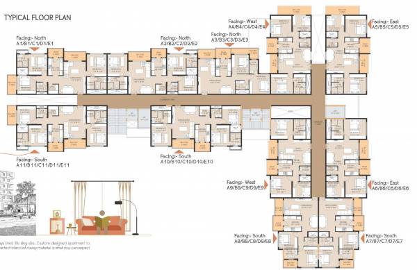Wind Chimes Cluster Plan from 1st to 7th Floor wind-chimes Wind Chimes Cluster Plan from 1st to 7th Floor
