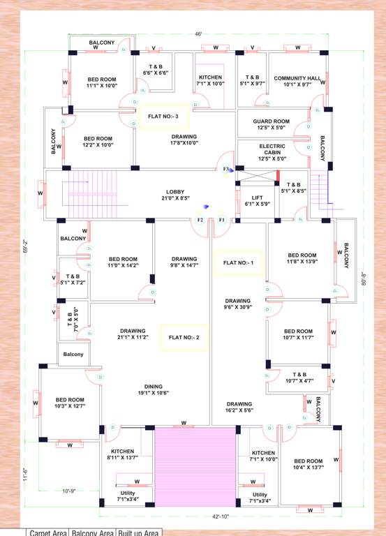  uma chandra heights Uma Chandra Heights Cluster Plan for ground Floor