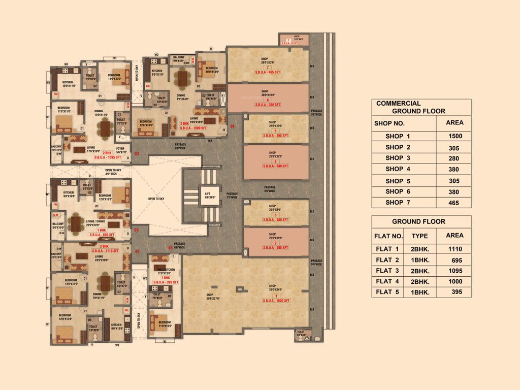  sky dale Lakshmi Skydale Block A Cluster Plan