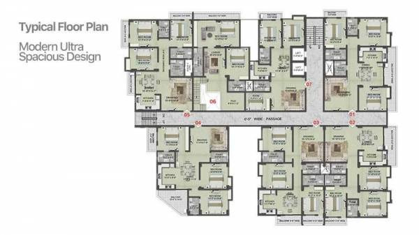  alpha-park Block - B Cluster Plan