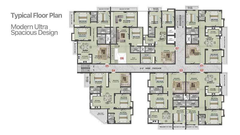  alpha park Block   B Cluster Plan