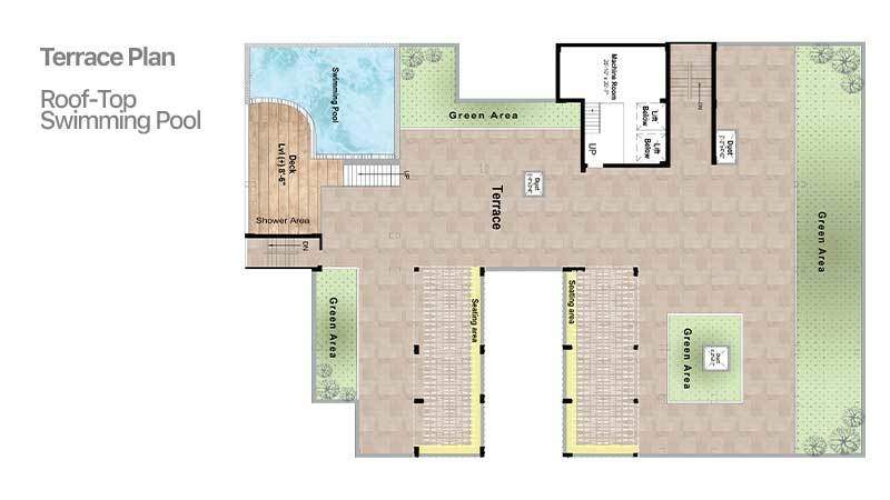  alpha park Block   B Cluster Plan for terrace Floor