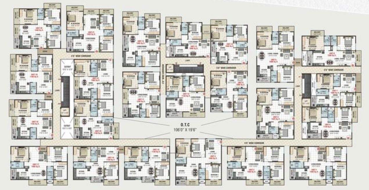  southern star Southern Star Cluster Plan from 1st to 4th Floor