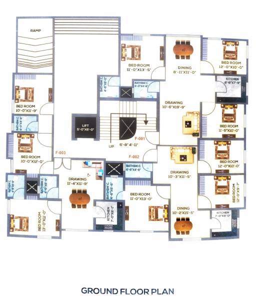  aditya-residency Aditya Residency Cluster Plan for ground Floor