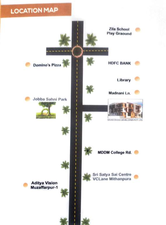  aditya residency Location Plan