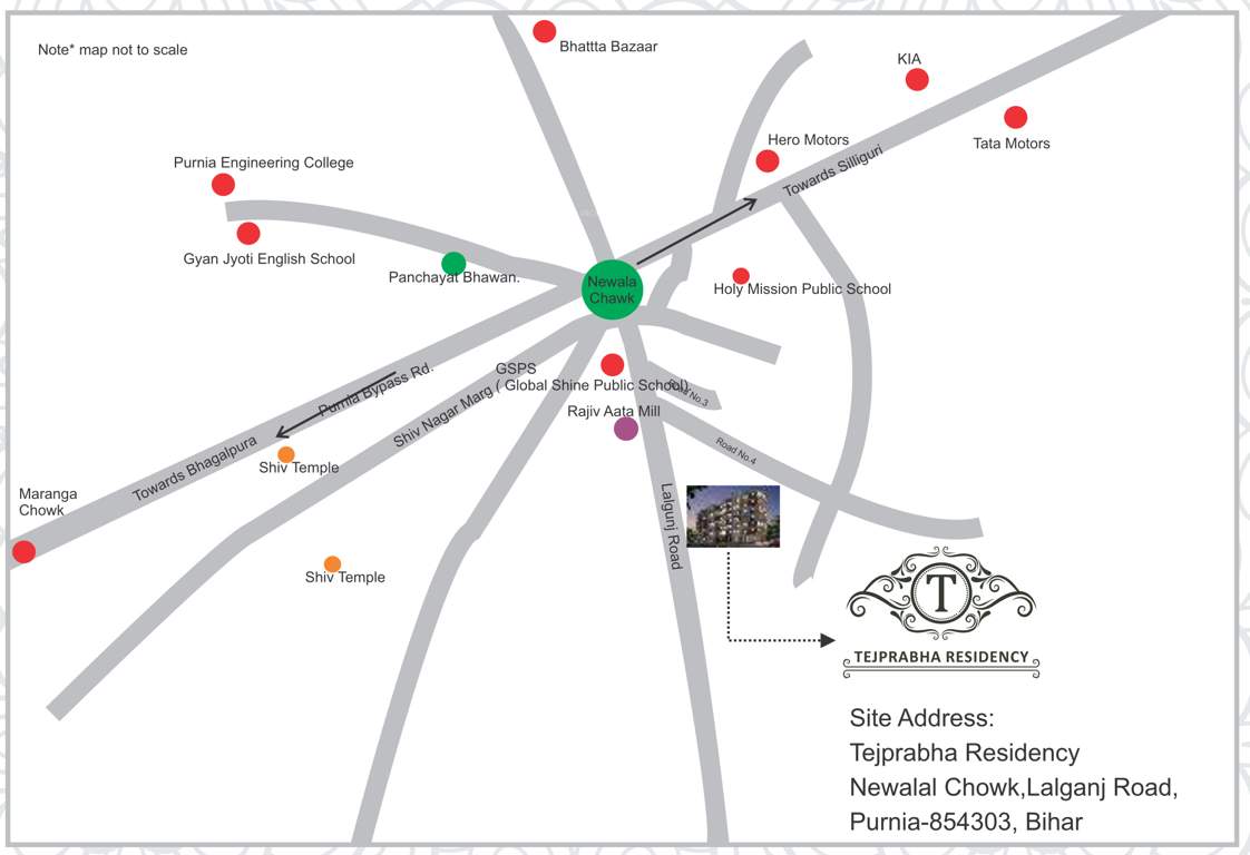  tejprabha residency Location Plan