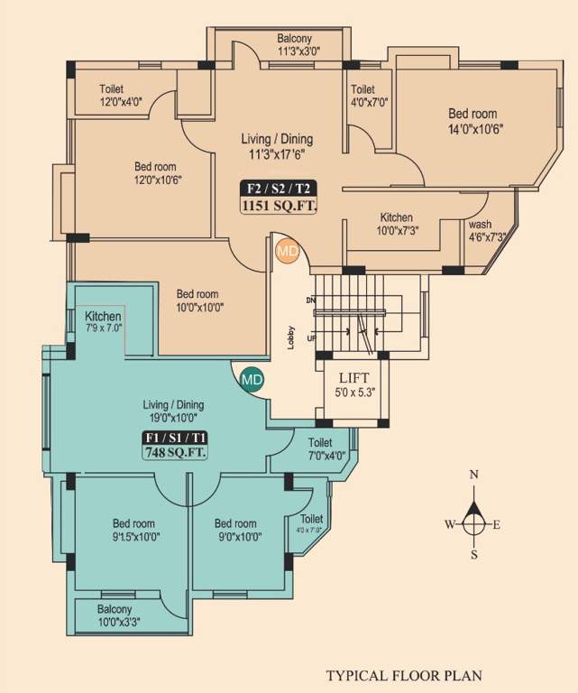  malligai Malligai Cluster Plan from 1st to 3rd Floor