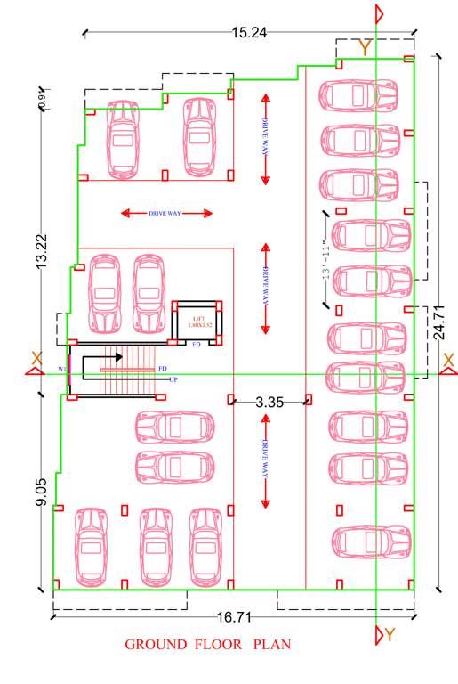  bishundeo sarswati apartment Bishundeo Sarswati Apartment Cluster Plan for ground Floor