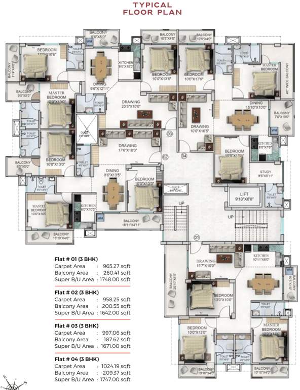  genx buddha Genx Buddha Cluster Plan from 1st to 6th Floor