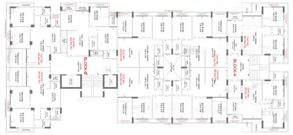 Block A Cluster Plan from 3,5,7 Floor avadh Block A Cluster Plan from 3,5,7 Floor