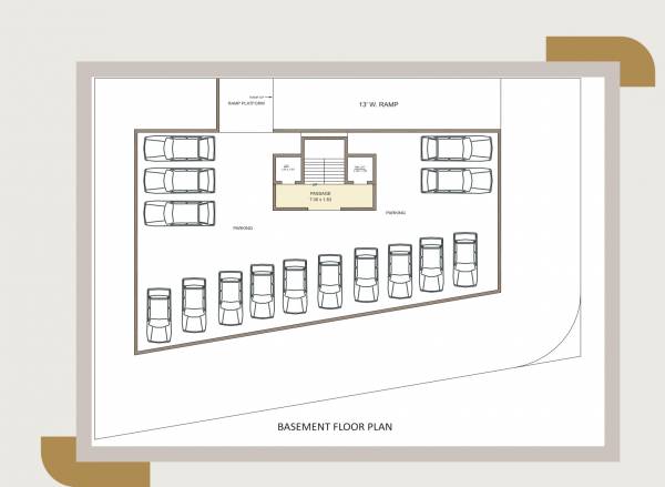  satyameva A Cluster Plan for basment Floor