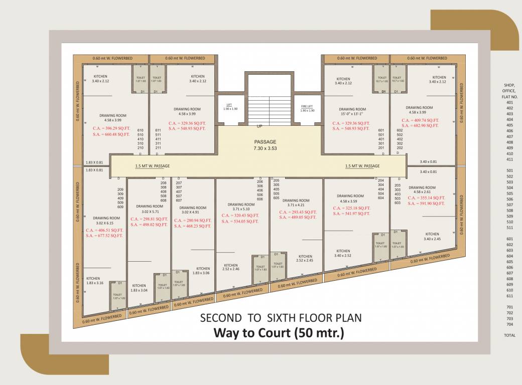  satyameva A Cluster Plan from 2nd to 6th Floor