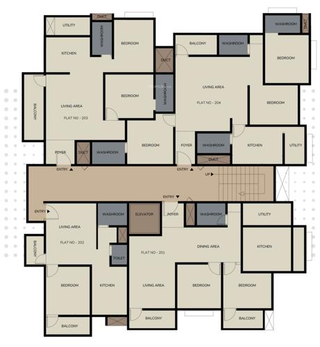  nagalaxmi-heights Nagalaxmi Heights Cluster Plan from 1st to 5th Floor