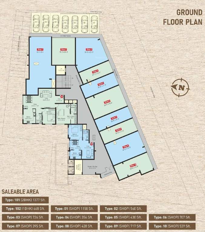 shree durga Shree Durga Cluster Plan for ground Floor