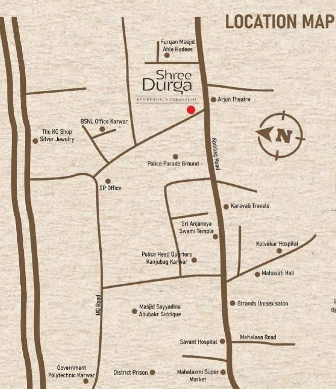shree durga Location Plan