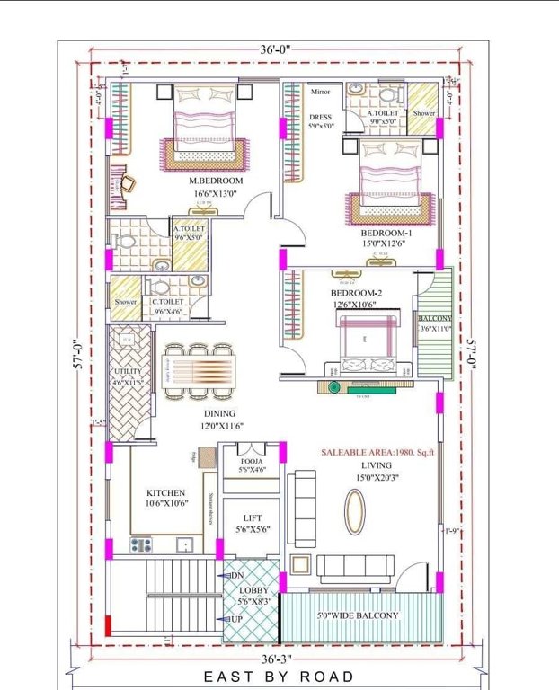  meadows Meadows Cluster Plan from 1st to 5th Floor