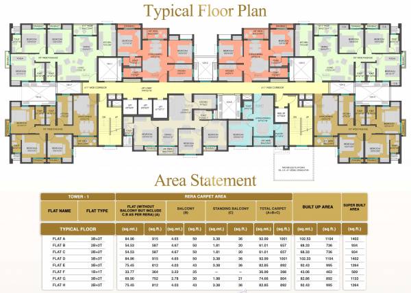 TOWER - 1 Cluster Plan olivia-garden TOWER - 1 Cluster Plan