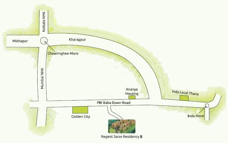  regent saras 2 residency Location Plan