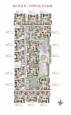 Solitaire Block B Cluster Plan from 1st to 16th Floor solitaire Solitaire Block B Cluster Plan from 1st to 16th Floor