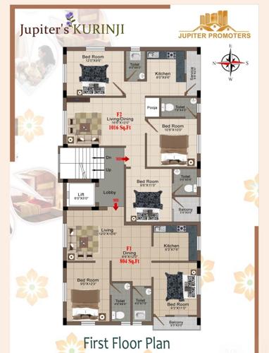  kurunji Kurunji Cluster Plan from 1st to 3rd Floor