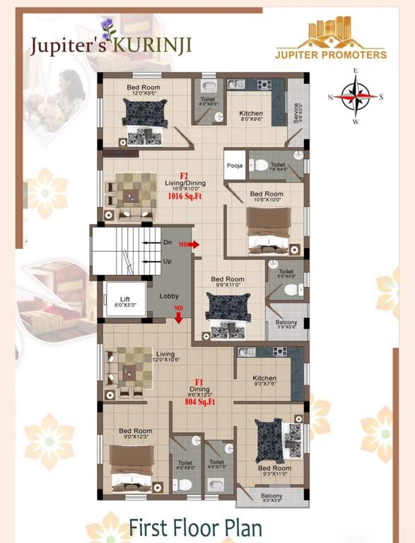  kurunji Kurunji Cluster Plan from 1st to 3rd Floor