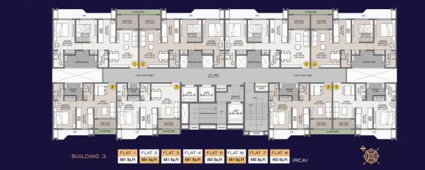  ramdev-avighna-sky Building No 1 Cluster Plan