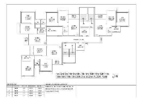  sukrya-heights Sukrya Heights Cluster Plan from 1st to 22th Floor