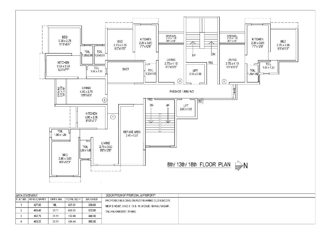  sukrya heights Sukrya Heights Cluster Plan from 8th to 18th Floor