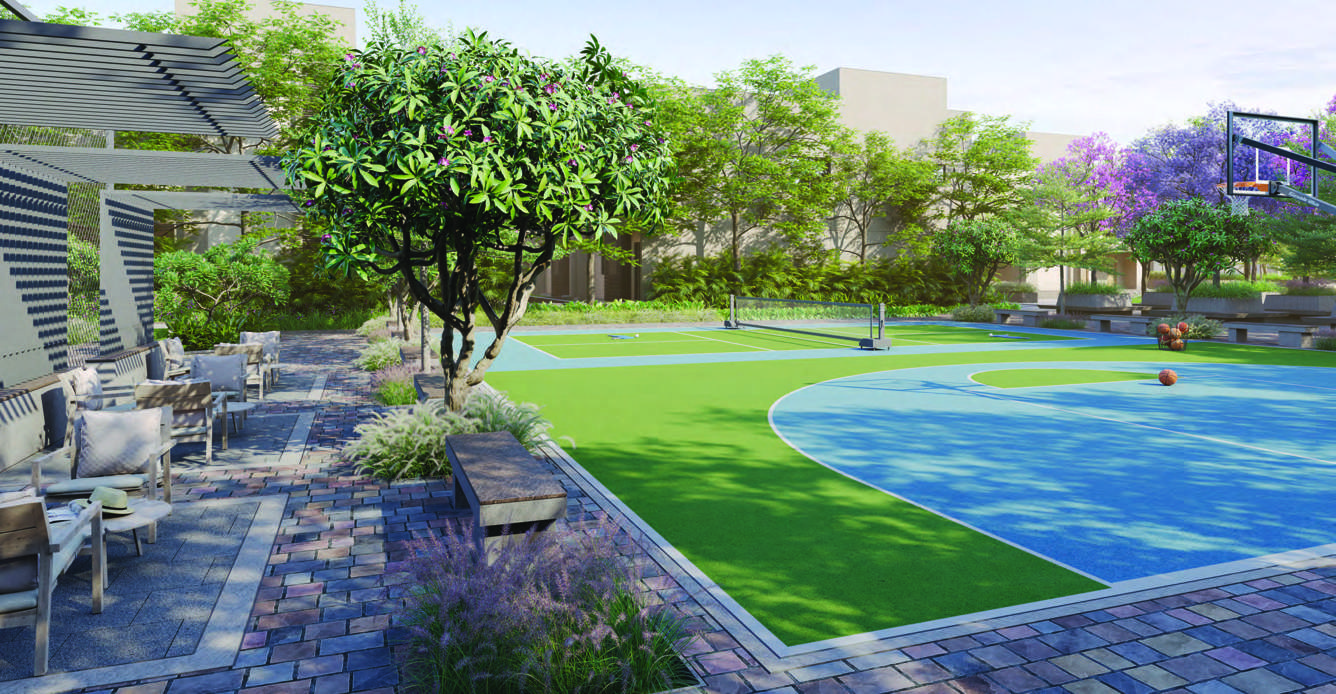  riviera uno Basketball Court