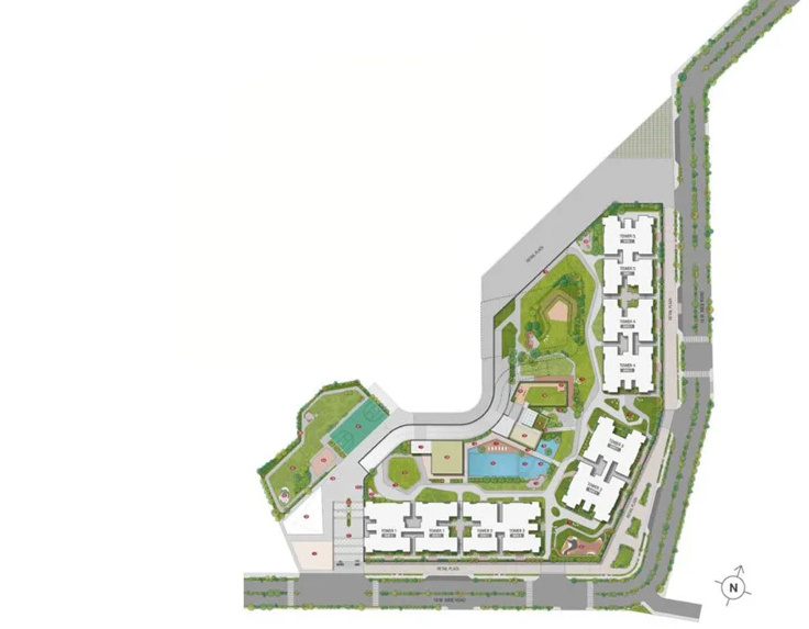  the greenfront at godrej park world Master Plan