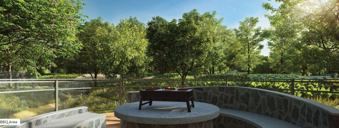  the greenfront at godrej park world Barbecue Area