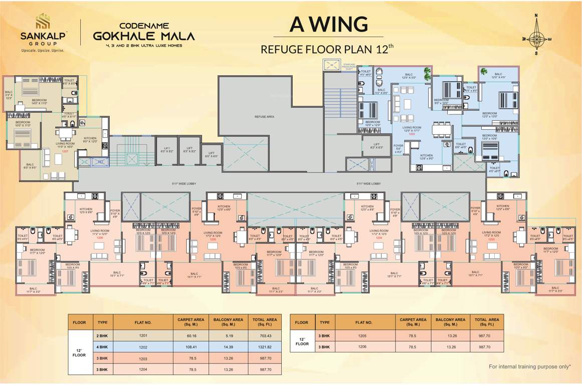  sierra Wing A Cluster Plan for 12th Floor