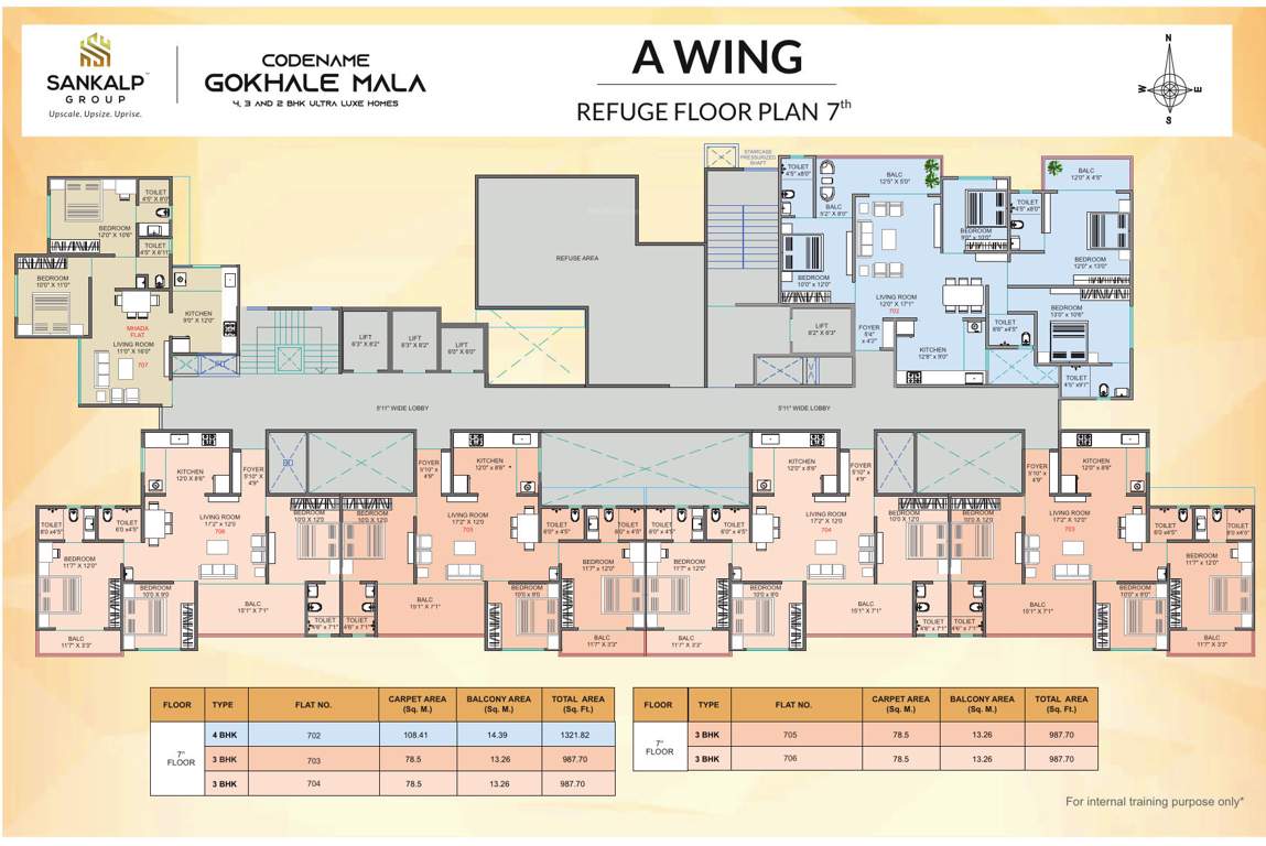  sierra Wing A Cluster Plan for 7th Floor