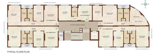  vista Vista Cluster Plan from 1st to 4th Floor