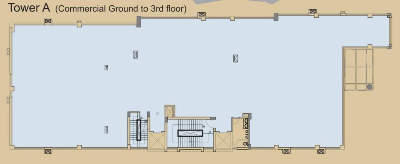  hh shyama enclave HH Shyama Enclave Block A Cluster Plan from 1st to 6th Floor
