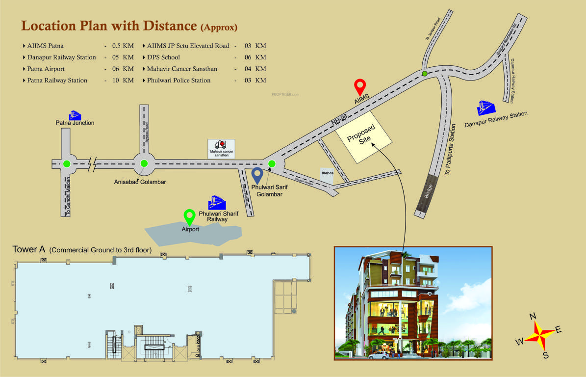  hh shyama enclave Location Plan