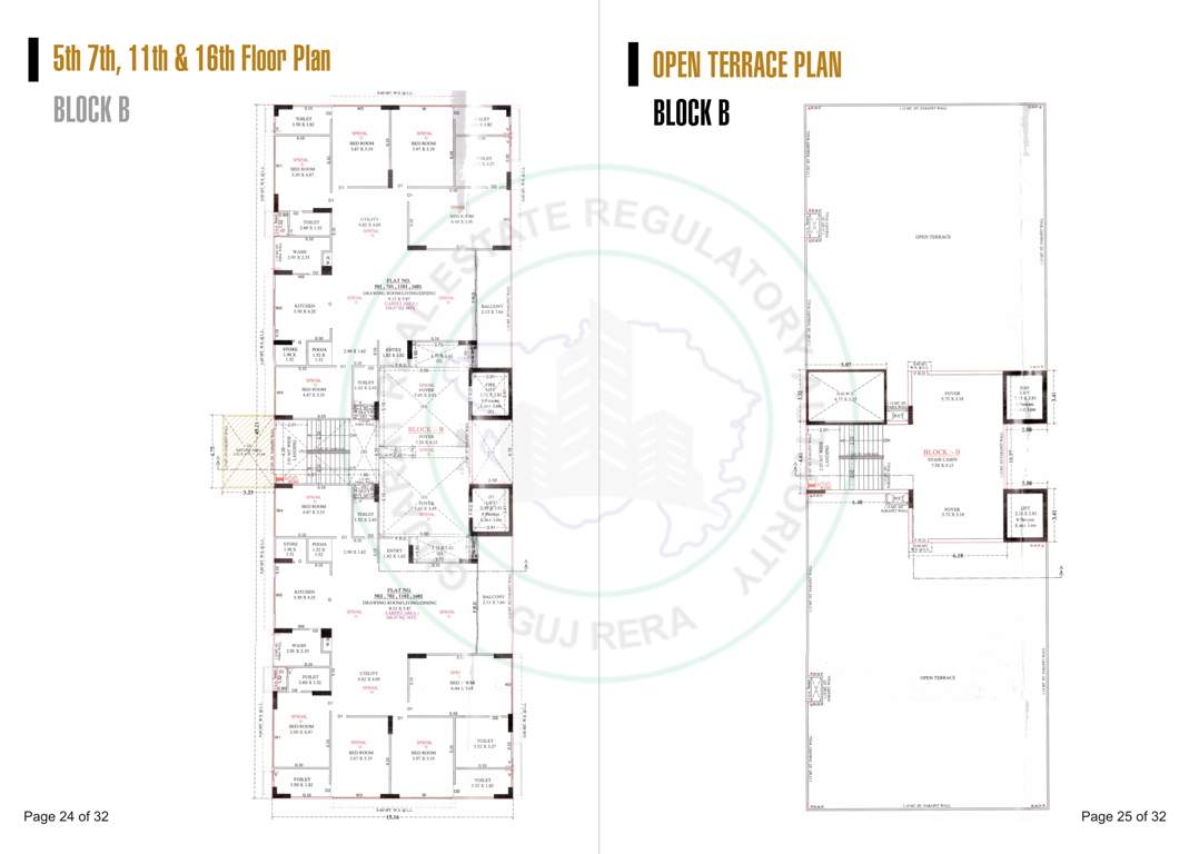  the vatican Block B Cluster Plan 5 7 11 16 terrace