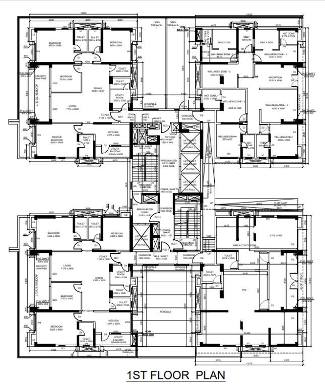  utpalaa the condoville Tower 4 Cluster Plan for 1st Floor