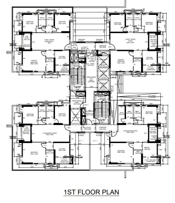  utpalaa the condoville Tower 5 Cluster Plan for 1st Floor