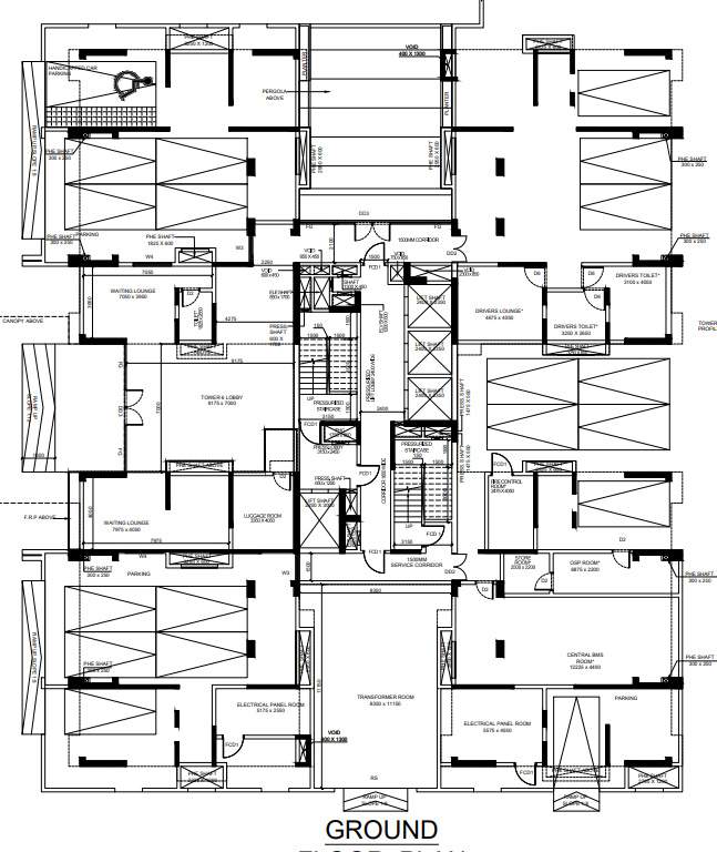  utpalaa the condoville Tower 6 Cluster Plan for ground Floor