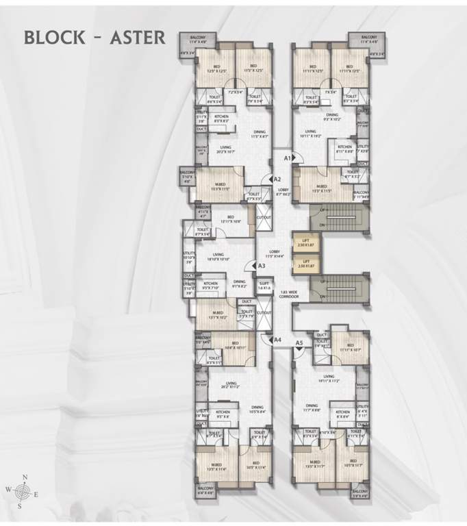  syndicate grandeur Syndicate Grandeur Block Aster Cluster Plan from 1st to 13th Floor