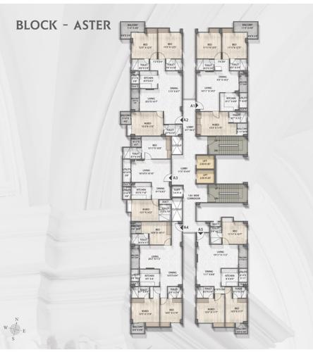 Syndicate Grandeur Block Aster Cluster Plan from 1st to 13th Floor syndicate-grandeur Syndicate Grandeur Block Aster Cluster Plan from 1st to 13th Floor