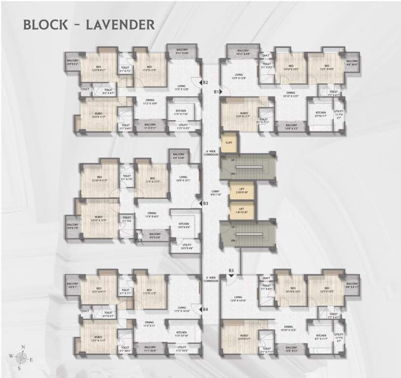  syndicate grandeur Syndicate Grandeur  Block Lavender Cluster Plan from 1st to 13th Floor