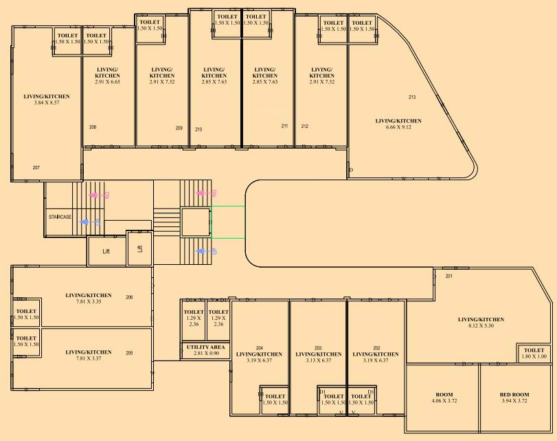  divine city center A 1 Cluster Plan for 2nd Floor