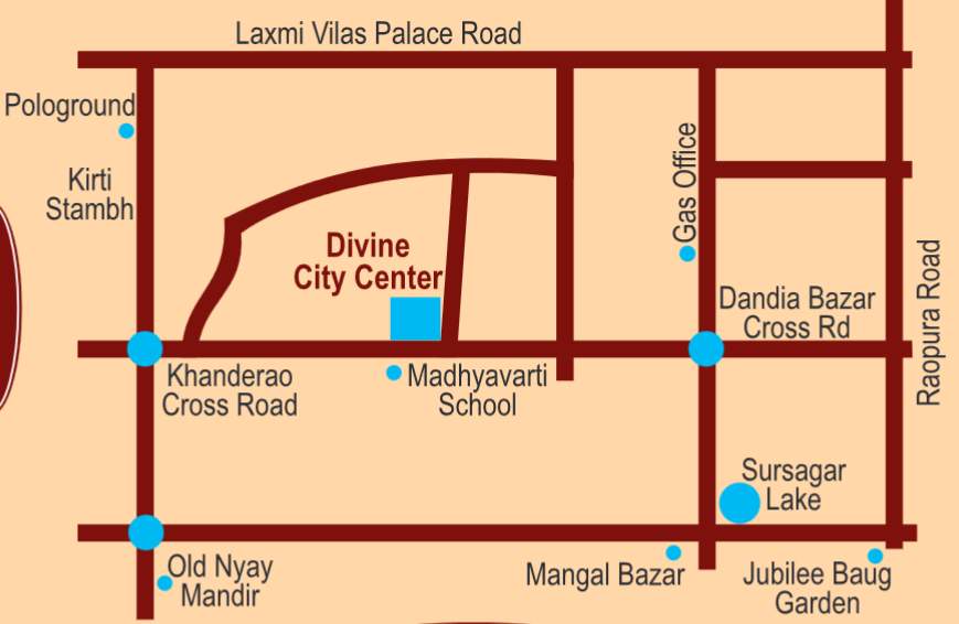  divine city center Location Plan