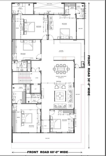 Cluster Plan from 1st to 4th Floor ultra-luxury-flors Cluster Plan from 1st to 4th Floor