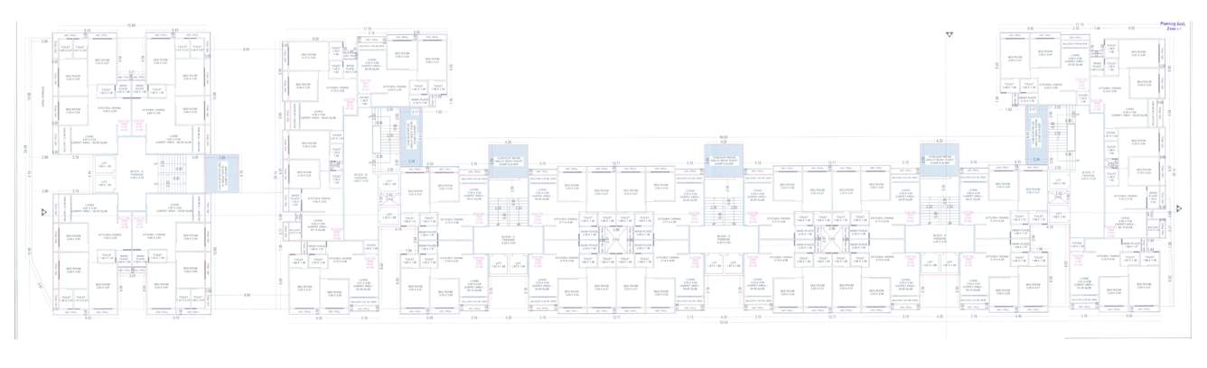  shyam richmond Tower C Cluster Plan from 5th to 13th Floor