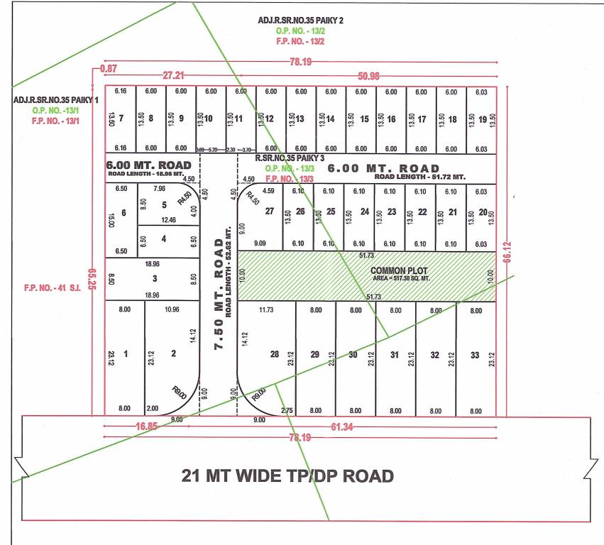  mahakaleshvar residency Layout Plan