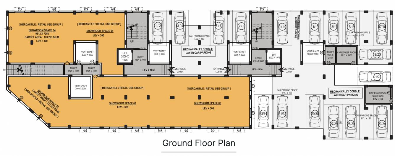  pushpakalay Tower A Cluster Plan for car parking